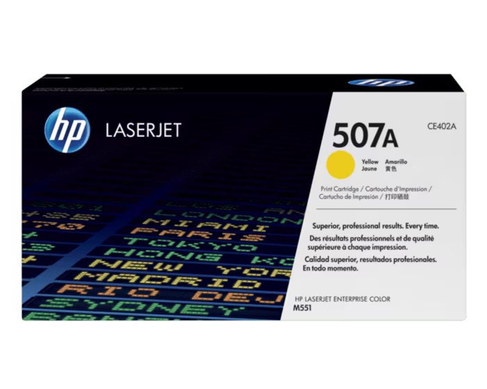 HP 507A Yellow Original LaserJet Toner Cartridge
