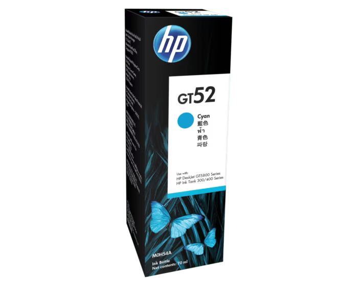 HP GT52 Cyan Original Ink Bottle