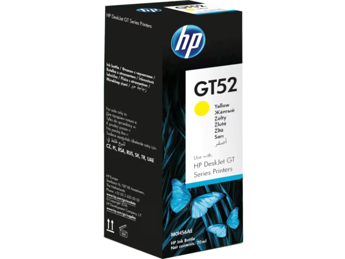 HP GT52 Yellow Original Ink Bottle