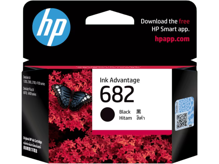 HP 682 Black Original Ink Advantage Cartridge