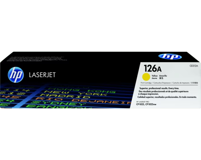 HP 126A Yellow Original LaserJet Toner Cartridge