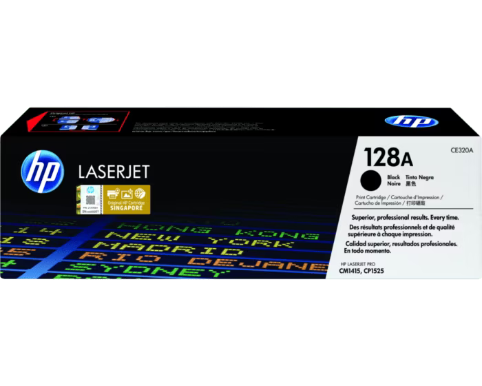 HP 128A Black Original LaserJet Toner Cartridge