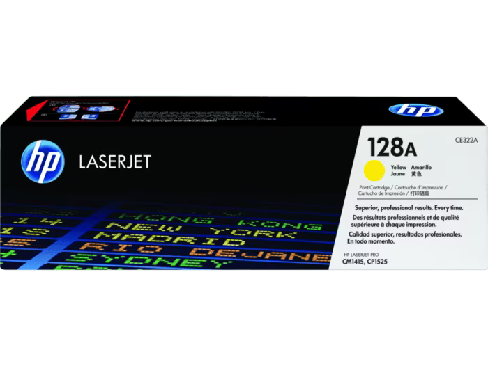 HP 128A Yellow Original LaserJet Toner Cartridge