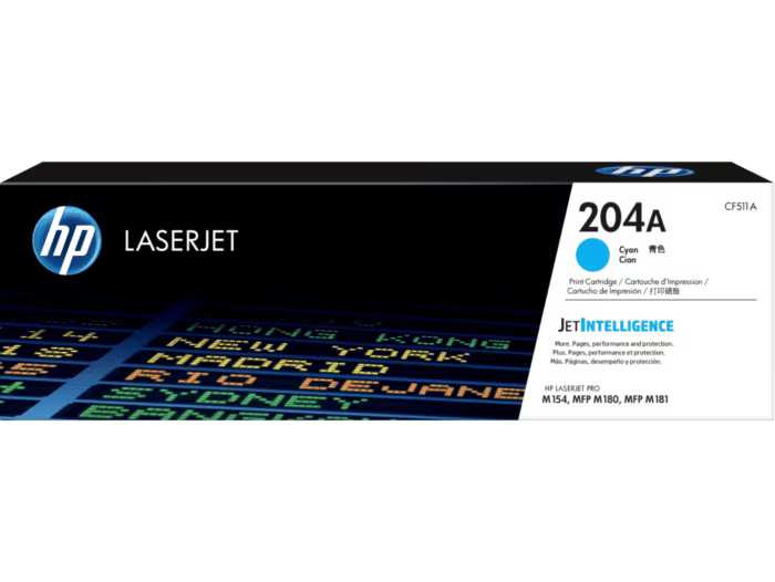 HP 204A Cyan LaserJet Toner Cartridge