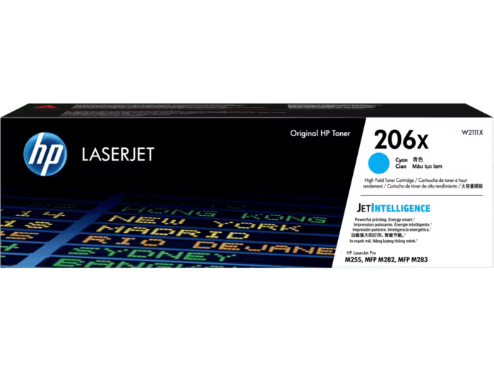 HP 206X High Yield Cyan Original LaserJet Toner Cartridge
