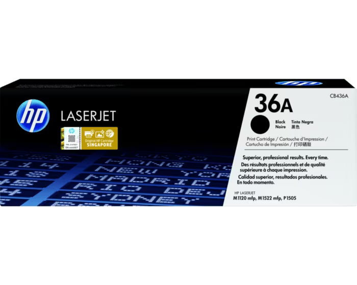 HP 36A Black Original LaserJet Toner Cartridge