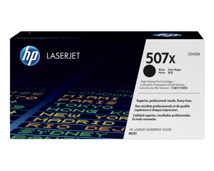 HP 507X Black High Yield Original LaserJet Toner Cartridge