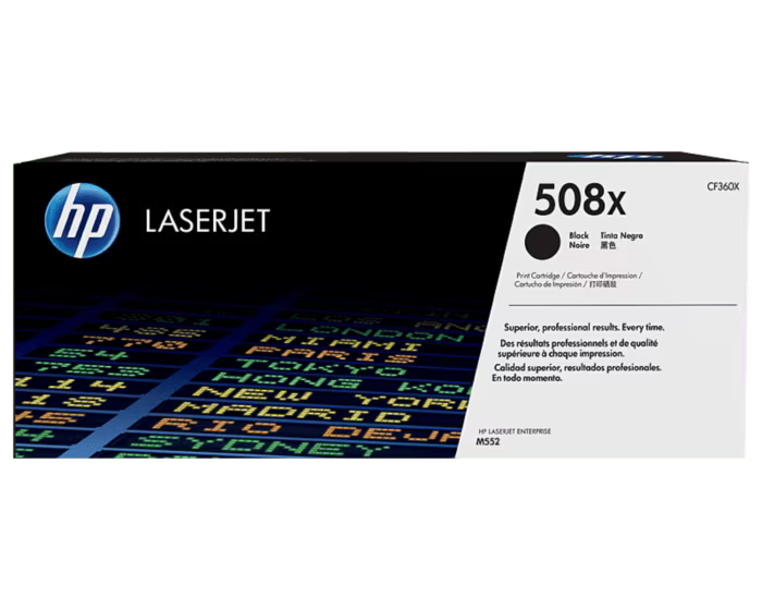 HP 508X Black High Yield Original LaserJet Toner Cartridge