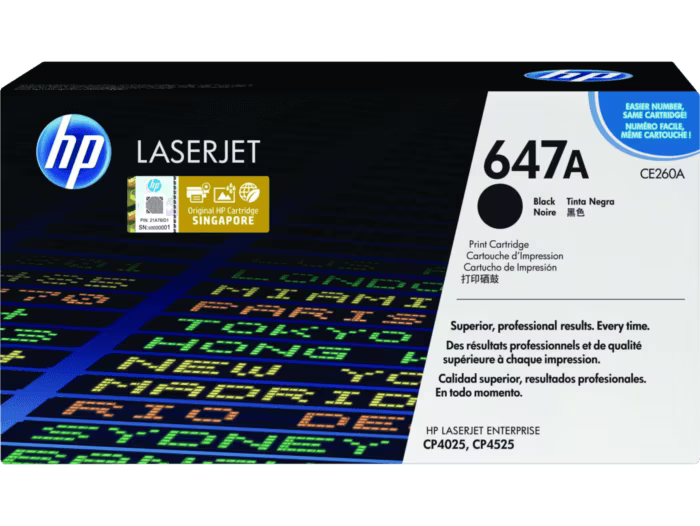 HP 647A Black Original LaserJet Toner Cartridge