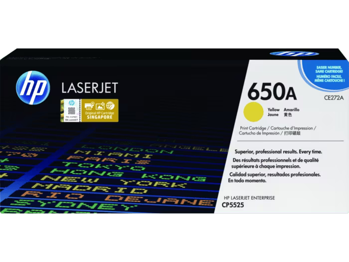 HP 650A Yellow Original LaserJet Toner Cartridge