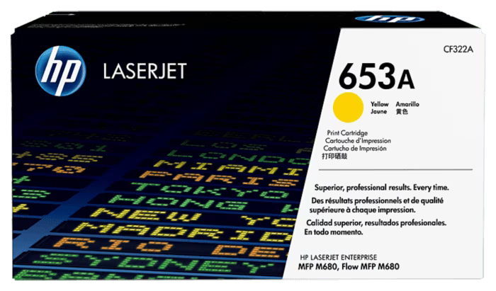 HP 653A Yellow Original LaserJet Toner Cartridge