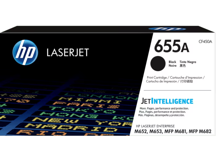 HP 655A Black LaserJet Toner Cartridge