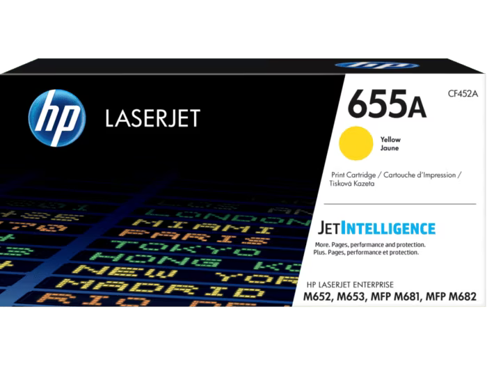HP 655A Yellow LaserJet Toner Cartridge