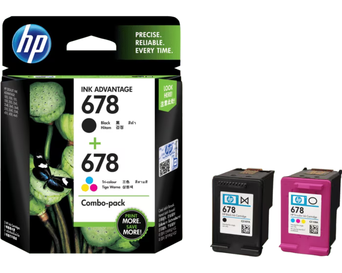 HP 678 Black Ink Cartridge 2-Pack