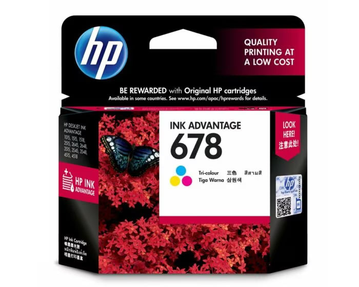 HP 678 Tri-color Ink Cartridge