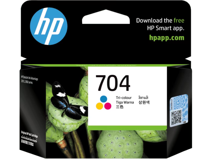 HP 704 Tri-color Ink Cartridge