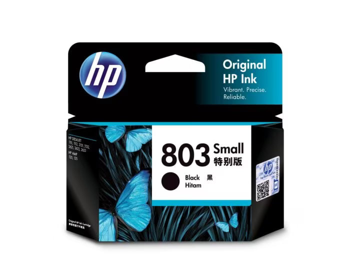 HP 803 Small Black Original Ink Cartridge