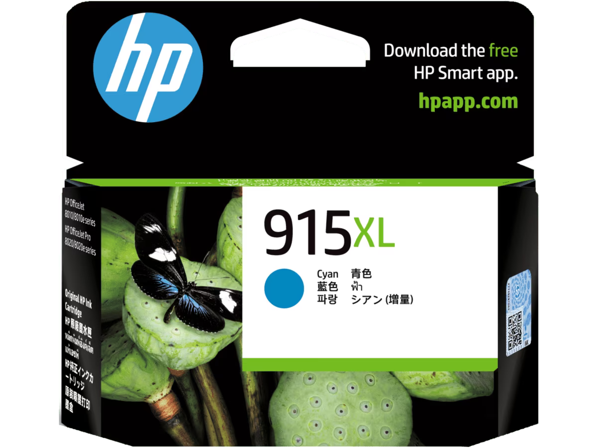 HP 915XL Cyan Original Ink Cartridge
